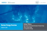 Nuclear Energy Overview Bradley Williamslocal.ans.org/.../10-18-2018-DOE-Make-Nuclear-Cool-Again.pdf · 2018-10-19 · reactor vendors, as well as to provide the capability for testing