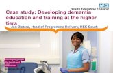Case study: Developing dementia education and training at ...2018.alzheimers2020.co.uk/images/events/17-04-2018... · Case study: Developing dementia education and training at the