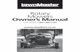 Rotary Mowers Owner’s Manual - Home - Steelfort · Rotary Mowers Owner’s Manual FOR MODELS 460 n 480 n 530. Contents Before using your new Rotary Mower read the Owner’s Manual