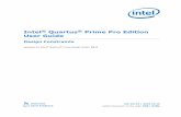 Intel Quartus Prime Pro Edition User Guide: Design Constraints · 1. Constraining Designs. The design constraints, assignments, and logic options that you specify influence how the
