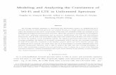 1 Modeling and Analyzing the Coexistence of Wi-Fi and LTE ... · Modeling and Analyzing the Coexistence of Wi-Fi and LTE in Unlicensed Spectrum Yingzhe Li, Franc¸ois Baccelli, Jeffrey