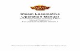 Steam Locomotive Operation Manual Steam Q1a Operators Manual.pdfBell and other steam sounds as the locomotive passes by. While the locomotive is moving toward the observer, flip the