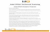 Intel FPGA Designer Program · 2019-01-16 · Intel FPGA Designer Program Course Description This training program provides all necessary theoretical and practical know-how to design
