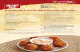 Bacon and Potato Fritters with Spiced Honey Crème Fraîche ... · bacon, sour cream, cheddar cheese and egg until thoroughly incorporated. 4. Add salt and pepper to taste. 5. Pour