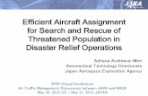 Efficient Aircraft Assignment for Search and Rescue of … · 2015-05-21 · Efficient Aircraft Assignment for Search and Rescue of Threatened Population in Disaster Relief Operations
