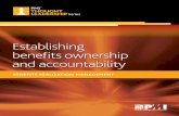 Establishing beneﬁts ownership and accountability · PMI’s Thought Leadership Series research on establishing benefits ownership and accountability was conducted throughout 2016.