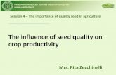 INTERNATIONAL SEED TESTING ASSOCIATION …INTERNATIONAL SEED TESTING ASSOCIATION (ISTA) The influence of seed quality on crop productivity Mrs. Rita Zecchinelli Session 4 –The importance