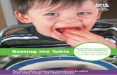 Setting the table - WordPress.com · Setting the Table is a guidance publication which aims to provide childcare providers standards for food provision within early years childcare