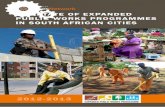 THE STATE OF EPANDED PUBLIC WORKS PROGRAMMES IN …sacitiesnetwork.co.za/wp-content/uploads/2014/12/EPWP2012-2013web.pdf · PUBLIC WORKS PROGRAMMES IN SOUTH AFRICAN CITIES ... Monitoring