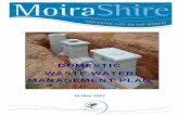 DOMESTIC WASTE WATER MANAGEMENT PLAN · domestic waste water threats based on this information, and management strategies for these threats. The Paper has been prepared also for the