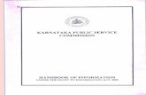 OF INFORM.pdf · The Karnataka Civil Services (CC & A) Rules 1957. 3) The Karnataka Government Servants (Seniority) Rules 1957 4) The Karnataka Civil Services (Conduct) Rules 1966.