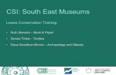 CSI: South East Museums · • Paper or parchment documents and drawings made with iron-gall inks • Material with friable media • Photographic material • Pencil • Any material