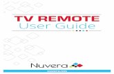 TV REMOTE User GuidePr ogra ms r emot e to work with TV and other s ystems Enables DVD mode funcons Enables A UX mode funcons (VCRs, re ceiver s, tuners , and home theat re s) Enables