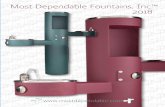 Most Dependable Fountains, Inc. 2018 · Most Dependable Fountains, Inc.™ 800-552-6331 The one stop shop for all things Refreshing & More! It is our goal to build the BEST! We hope