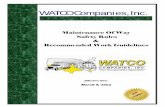 WATCO Companies, Inc. · It is the policy of WATCO Companies, Inc. that its operations be conducted in a safe manner. As an integral part of this policy, the management of WATCO Companies,