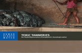 HUMAN TOXIC TANNERIES · tanneries exported close to $663 million in leather and leather goods—such as shoes, handbags, suitcases, and belts—to some 70 countries worldwide, including