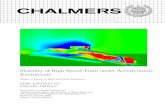 Stability of High Speed Train under Aerodynamic …publications.lib.chalmers.se/records/fulltext/134032.pdfStability of High Speed Train under Aerodynamic Excitations ERIK BJERKLUND