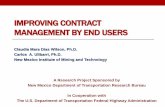 Improving contract management by end users Presentation...•Introduction •Objectives •Project Tasks •Task 1 – Interview of Key Department Personnel •Task 2 – Evaluation