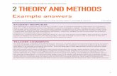 1 Outline and explain two advantages of using ...resources.collins.co.uk/Wesbite images/AQA... · 1 Tee we e ot ee to te AA o oe 2 THEORY AND METHODS Example answers 1 Outline and