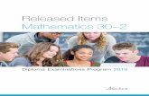 Mathematics 30-2 Released Items - Alberta · 2020-01-07 · Mathematics 30–2 Alberta Education, Provincial Assessment Sector 5 Mathematics 30–2 Diploma Examination January 2019