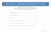SCHOOL IMPROVEMENT PLAN · Each school year the principal of each school campus, with the assistance of the campus-level committee, must develop, review and revise the campus improvement