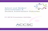 School and Student Characteristics & Student Achievement ...School and Student Characteristics and Student Achievement Outcomes One of the many ways that ACCSC verifies the effectiveness