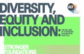 DIVERSITY, EQUITY AND INCLUSION...Foreword Diversity, Equity and Inclusion: The Pillars of Stronger Foundation Practice 04 Through this process, staff and board representatives from
