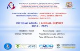 INFORME ANUAL / ANNUAL REPORT 2014 - 2015Association of JCI Senators of the Americas and the Caribbean ... Consejo Directivo JCI Perú 2015 / 2015 JCI Peru Board of Directors Meeting