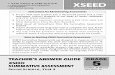XSEED Summative Assessment Test 2 - TI Schooltischool.org/Xseed2017/15December2017/Std_V_SST_Sk.pdf · 2017-12-26 · XSEED Summative Assessment – Test 2 © XSEED Education Social