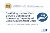 DEPARTMENT OF FINANCE BUREAU OF LOCAL …The Bureau of Local Government Finance •Central Office in Manila, with 15 Regional Offices •Mandated to “develop and promote plans and
