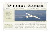 Issue 136 May 2017 Vintage Times Times 136.pdf · F r o m t h e E d i t o r N E W S L E T T E R O F V I N T A G E G L I D E R S A U S T R A L I A Vintage Times Issue 136 May 2017