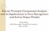 Kernel Principal Component Analysis and its Applications ... · Kernel PCA based ASMs ASMs use traditional PCA to describe the deformation patterns of the shape of an object Once