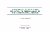 Prepared by - International Labour Organization · 1.2 Objectives of the Study – 2 1.3 The Agricultural Sector: Context – 3 1.4 Child Labor in the Agricultural Sector – 5 Chapter
