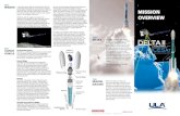 MISSION OVERVIEW - United Launch AllianceA United Launch Alliance (ULA) Delta II 7420-10 rocket will deliver the Ice, Cloud and land Eleva-tion Satellite-2 (ICESat-2) spacecraft to