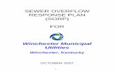 SEWER OVERFLOW RESPONSE PLAN (SORP) FOR amended 2009... · 2015-05-13 · Sanitary Sewer Overflow – Discharge of sewage from anywhere other than a permitted discharge point to the