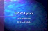 EHSMS Update - Cascade Asset Management, LLC Update.pdf•ISO 50001 –No Active revision (many guidance documents under development) •50002 –Energy Audits •50003 - Energy management