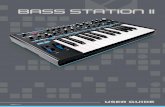 Bass Station II manual · 2020-02-20 · Thank you for purchasing this Bass Station II digitally-controlled analogue synthesizer. Based on the classic 1990s Novation Bass Station