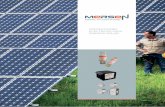PROTECCIONES ELÉCTRICAS PARA ENERGIA SOLAR · protecciones eléctricas que brindan seguridad y conﬁabilidad a la inversión realizada en estos sistemas de energía solar. Para