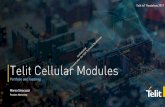 Telit Cellular Modules Roadshow/2019... · 2019-10-25 · GSM/GPRS • GNSS 4G 2G 4G W W Samples AVAILABLE Samples AVAILABLE MP MP 1 HW Interfaces: USB 2.0 HS, UART, SPI, I2C, GPIO,