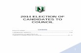 2014 ELECTION OF CANDIDATES TO COUNCIL Ballot...Staff College of Nigeria, Topo, Badagry, Nigeria. 1985 OTHER RELEVANT INFORMATION He is a devout catholic, married with children and