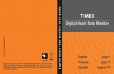 Digital Heart Rate Monitorassets.timex.com/manual/W-267.pdf · d i g i t a l h e a r t ra t e m o n i t o r u s e r g u i d e Digital Heart Rate Monitor ©2010 ... H The hourglass