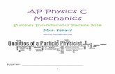 AP Physics C Mechanics - Long Reach High Schoollrhs.hcpss.org/sites/default/files/AP Physics C Mechanics...2 Welcome to AP Physics C – Mechanics!I am so happy you have decided to