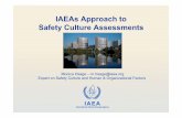 IAEAs Approach to Safety Culture Assessments · 2019-10-27 · IAEAs Approach to Safety Culture Assessments Monica Haage – m.haage@iaea.org ... from planning to implementation and