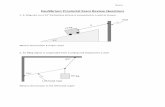 Equilibrium Provincial Exam Review Questions...Equilibrium Provincial Exam Review Questions 1. A 12kg cart on a 23 frictionless incline is connected to a wall as shown. What is the