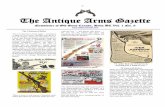 The Antique Arms Gazette...gun barrel, to intricate pocket knives, daggers and swords with integral guns. If you are lucky enough to find one of these, hold on to it, because they