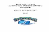 TOWNSVILLE & DISTRICTS JUNIOR RUGBY LEAGUE CLUB … · 2019-12-12 · BROTHERS TOWNSVILLE Official Mailing Address PO Box 1326, Thuringowa Central 4817 Official Phone number 07 4773