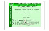 University of Nigeria Ebuwa... · a research project submitted to the department of marketing, faculty of business administration, university of nigeria, enugu campus, in partial