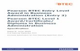 BTEC Specialist qualifications · 2020-03-22 · Unit 18: Making and Receiving Calls 100 Unit 19: Welcome Visitors 105 Unit 20: Handling Mail 110 Unit 21: Creating Business Documents