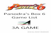 Panodra's Box 6 Game List - Arcademaskiner.dkarcademaskiner.dk/Pandoras_Box_6_-1300_in_1-Game_List.pdfPanodra's Box 6 Game List 2018 ALL RIGHT RESERVED PAGE 1 PAGE 6 Fighting 1 The