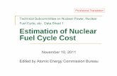 Technical Subcommittee on Nuclear Power, Nuclear Fuel ... · 11/10/2011 Technical Subcommittee on Nuclear Power, Nuclear Fuel Cycle, etc., Data Sheet 1 4 Cost Estimation Conditions
